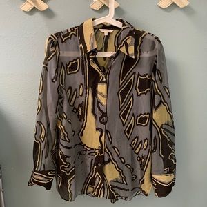 Massimo Dutti abstract print button down